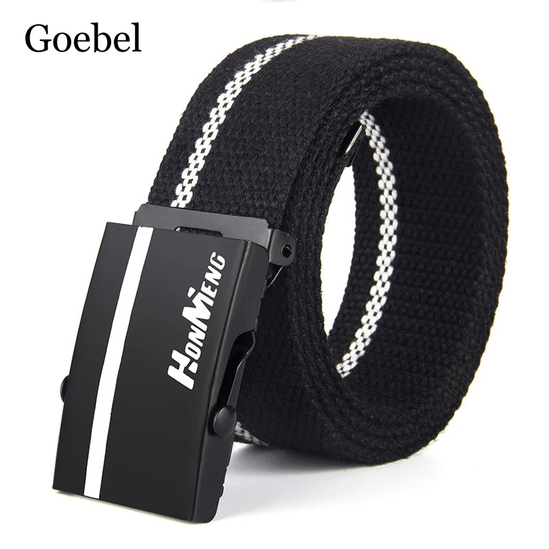 Canvas Belt Men Women Jeans Belt Top Casual Luxury Strap 110cm Long Metal Buckle Male Belts High Quality
Canvas Belt Men Women Jeans Belt Top Casual Luxury Strap 110cm Long Metal Buckle Male Belts High Quality
