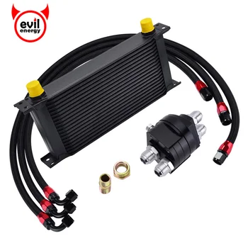 evil energy 19ROW 10AN Transmission Oil Cooler+Oil Adapter Filter Cooler Plate+1M/1.2M/1.4M Braided Swilve Hose End Line
evil energy 19ROW 10AN Transmission Oil Cooler+Oil Adapter Filter Cooler Plate+1M/1.2M/1.4M Braided Swilve Hose End Line