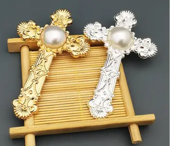 20pcs 55*90mm Gold/Silver Pearl Beaded Cross For Scrapbooking Craft Hair Clip iPhone Case Decoration
20pcs 55*90mm Gold/Silver Pearl Beaded Cross For Scrapbooking Craft Hair Clip iPhone Case Decoration