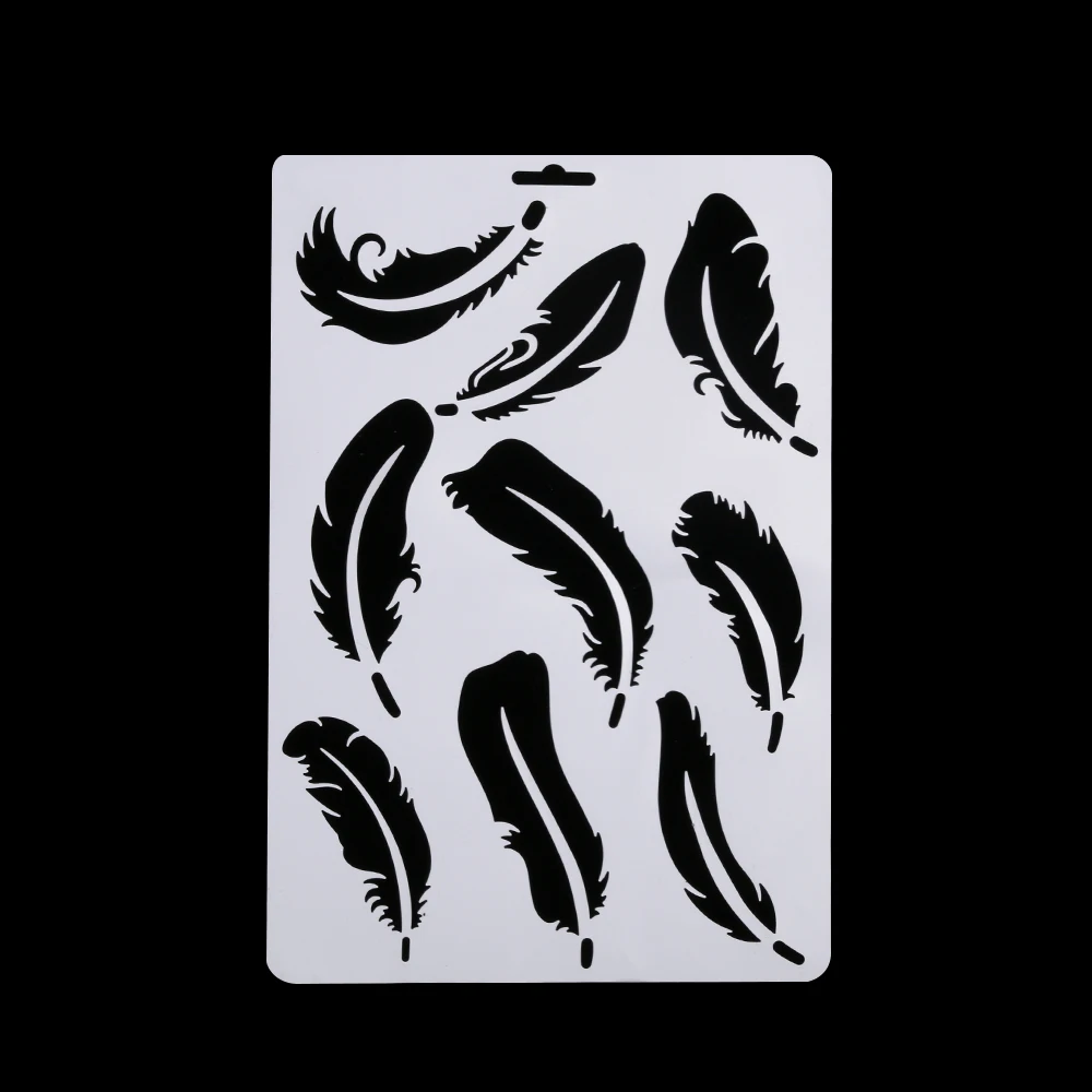 Feather Layering Hollow Stencils For Walls Painting Scrapbooking Stamps Album Decorative Embossing Paper Cards DIY Craft Tools
Feather Layering Hollow Stencils For Walls Painting Scrapbooking Stamps Album Decorative Embossing Paper Cards DIY Craft Tools