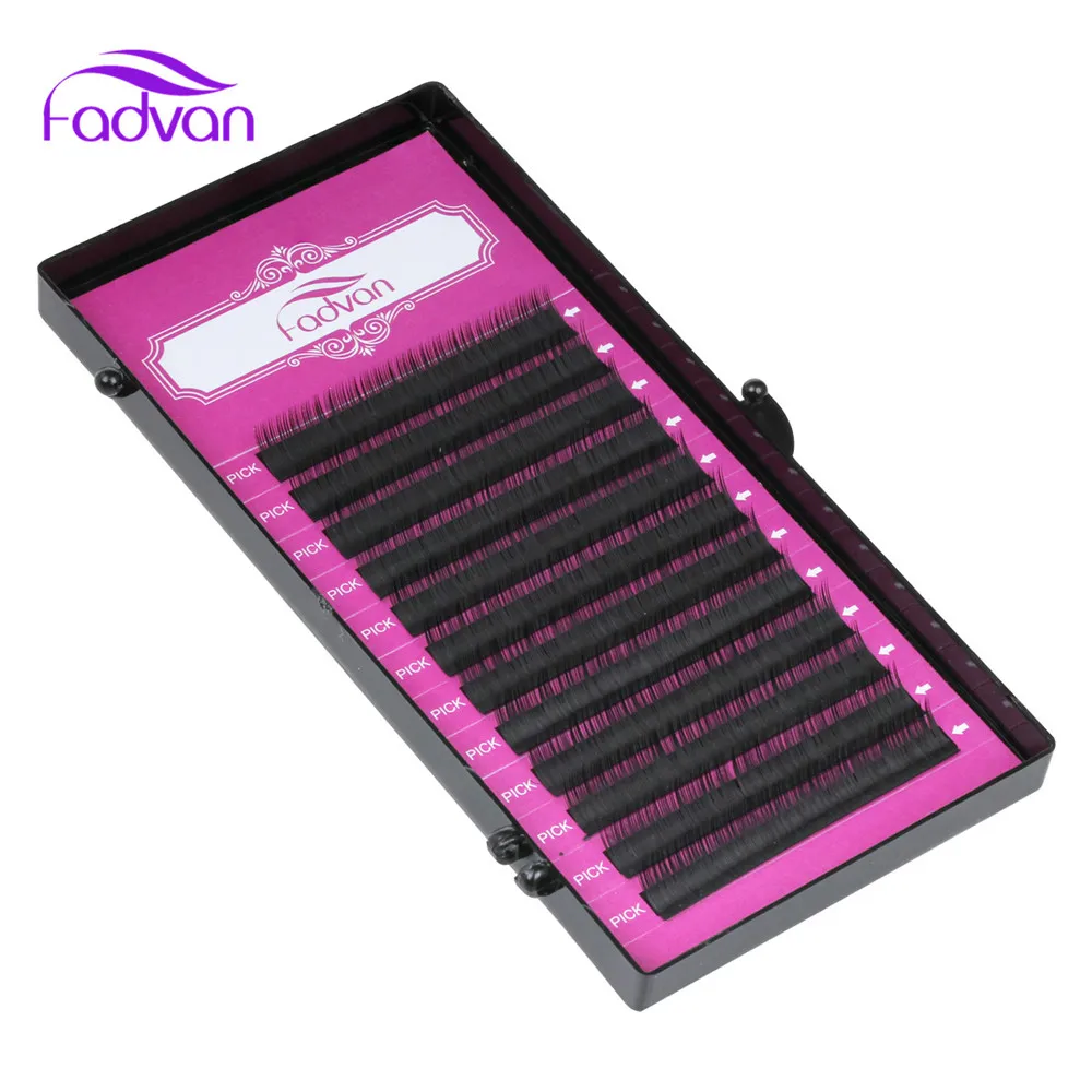 Fadvan J B C D Curl Length 7-14mm Mixed 12rows/Tray Eyelash Extensions Individual Thick Synthetic Mink Eyelash Lashes Makeup
Fadvan J B C D Curl Length 7-14mm Mixed 12rows/Tray Eyelash Extensions Individual Thick Synthetic Mink Eyelash Lashes Makeup