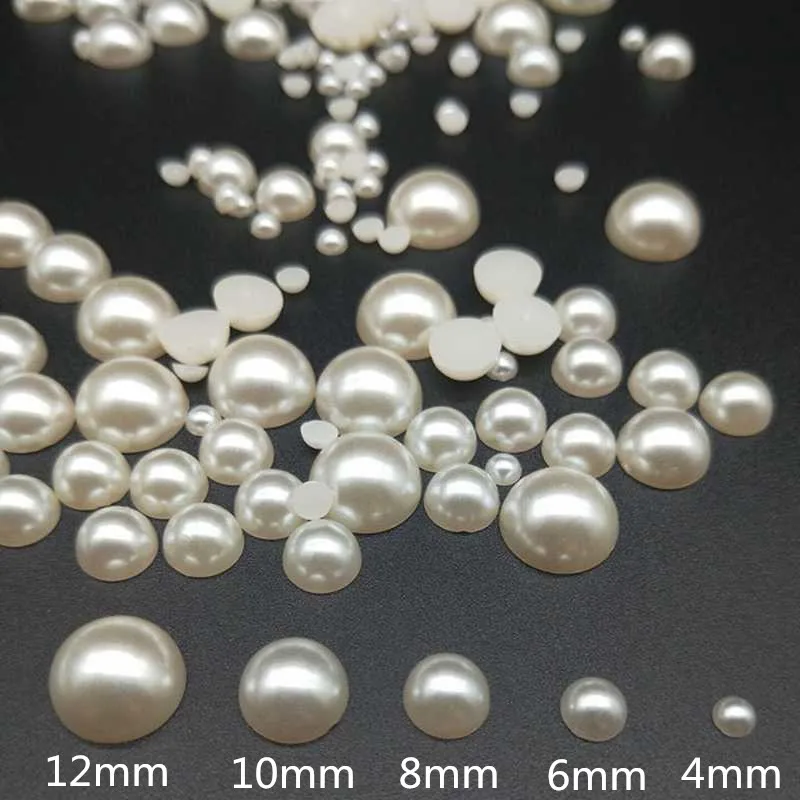 DIY 4/6/8/10/12mm Fashion ABS Imitation Pearls Beads Half Round Flatback Pearls Resin Scrapbook for Nail Art Jewelry Making
DIY 4/6/8/10/12mm Fashion ABS Imitation Pearls Beads Half Round Flatback Pearls Resin Scrapbook for Nail Art Jewelry Making