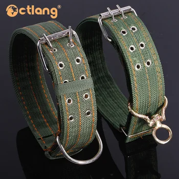 L/XL Strong Canvas Nylon Dog Collar Army Green Double Row Adjustable Buckle Pet Collar For Medium Large Dog
L/XL Strong Canvas Nylon Dog Collar Army Green Double Row Adjustable Buckle Pet Collar For Medium Large Dog