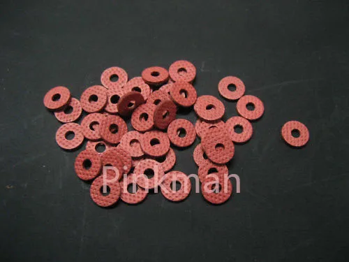 1000 Pcs M3.2 3.2*8*1.2 mm Red Insulating Fiber Washer
