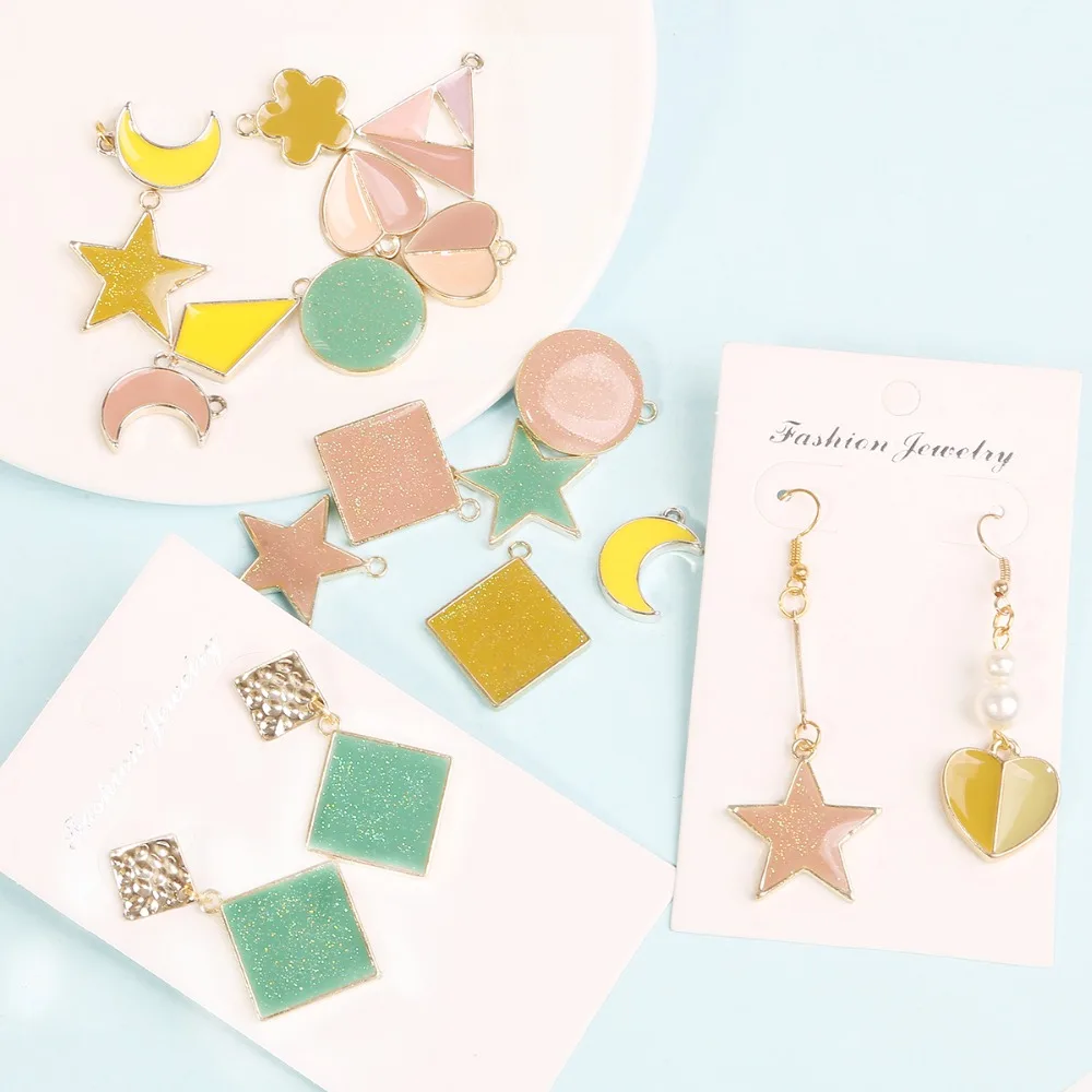 Assorted Round Heart Triangle Geometry Enamel Beads Pendant Charms Craft For DIY Decoration Earring Bracelet Necklace Key Chain
Assorted Round Heart Triangle Geometry Enamel Beads Pendant Charms Craft For DIY Decoration Earring Bracelet Necklace Key Chain
