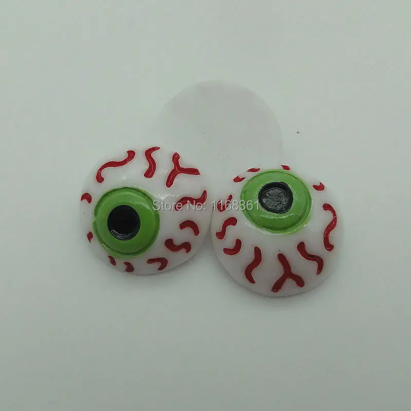 1pcs/lot resin flat back Halloween evil spirit eye 16mm Cabochons Scrapbooking Hair Bow Center DIY Christmas decration C103-7