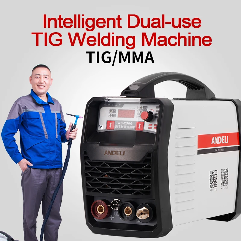 ANDELI Smart Portable Single Phase IGBT Inverter TIG-250G Tig Welding Machine TIG/MMA Argon Arc Welding Machine 2 in1 Tig Weld
ANDELI Smart Portable Single Phase IGBT Inverter TIG-250G Tig Welding Machine TIG/MMA Argon Arc Welding Machine 2 in1 Tig Weld