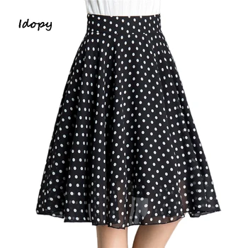 Idopy Fashion Womens High Waist A-Line Skirts Female Dot Printed Bohe Pleated Skirts Chiffon Skirt Summer 2018 Women
Idopy Fashion Womens High Waist A-Line Skirts Female Dot Printed Bohe Pleated Skirts Chiffon Skirt Summer 2018 Women