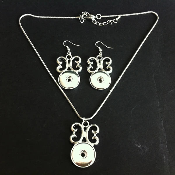 Fashion Interchangeable Metal 18mm Snap Buttons Butterfly Necklace Earrings Jewelry Set For Women
Fashion Interchangeable Metal 18mm Snap Buttons Butterfly Necklace Earrings Jewelry Set For Women