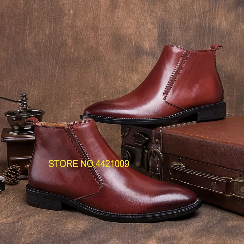 Black Wine Men Martin Boots Winter Leather Male Motorcycle Boots Slip On Snow Boots Shoes High Top Sneakers Size 44
Black Wine Men Martin Boots Winter Leather Male Motorcycle Boots Slip On Snow Boots Shoes High Top Sneakers Size 44