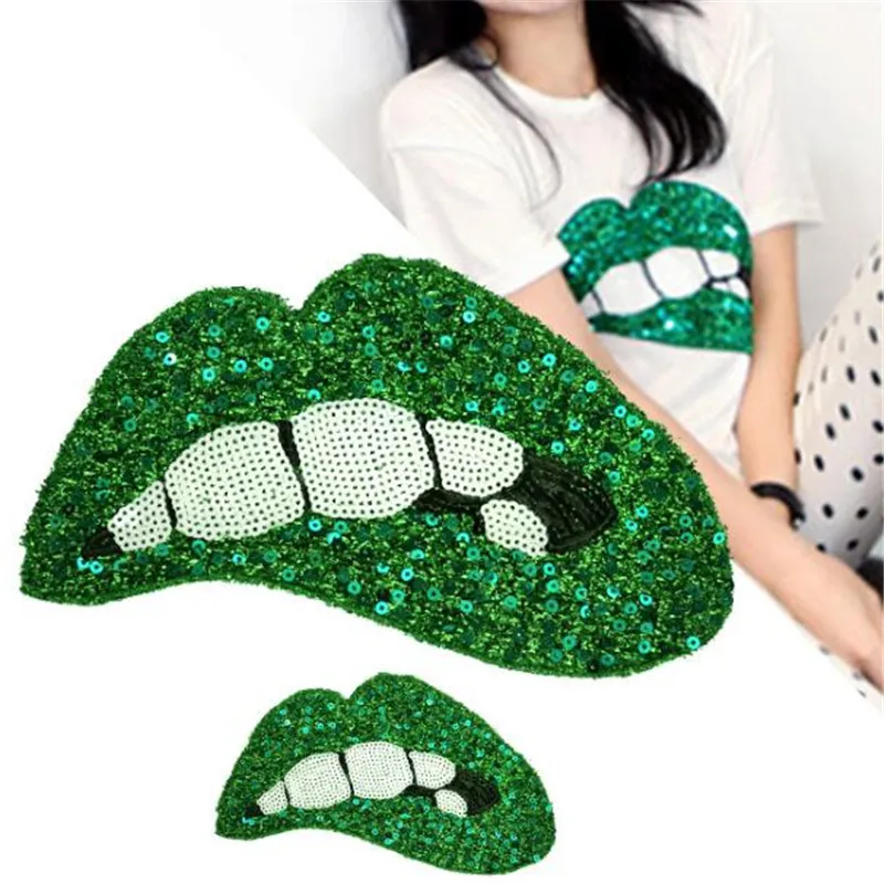 T shirt Women sweet patch sequins 255mm lips deal with it biker patches for clothing stickers 3d t shirt mens free shipping
T shirt Women sweet patch sequins 255mm lips deal with it biker patches for clothing stickers 3d t shirt mens free shipping