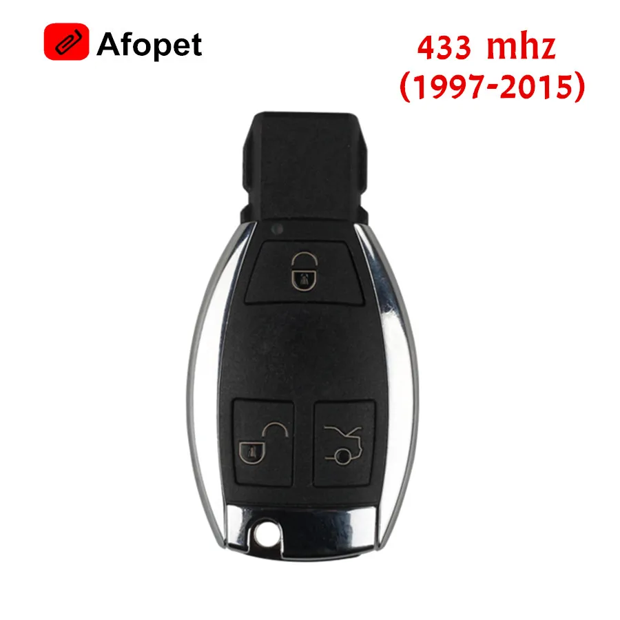 For Benz Smart Key 3 Button 433MHZ (1997-2015) Work together with Xhorse VVDI BGA TOOL
For Benz Smart Key 3 Button 433MHZ (1997-2015) Work together with Xhorse VVDI BGA TOOL