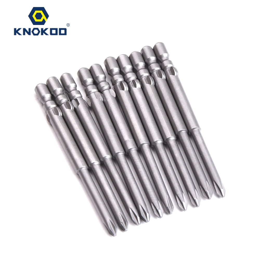 KNOKOO 10pcs/lot 4*60*3.0*1# Screwdriver Drill Bit 60MM Screw Driver Bits H4 Shank Magnetic Phillips Shaped Driver Bits
KNOKOO 10pcs/lot 4*60*3.0*1# Screwdriver Drill Bit 60MM Screw Driver Bits H4 Shank Magnetic Phillips Shaped Driver Bits