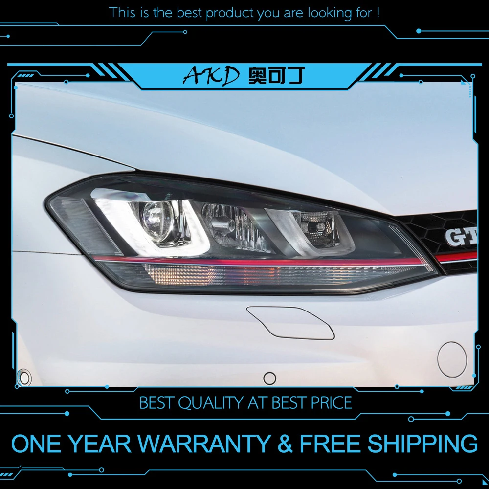 AKD tuning cars Headlight For VW Golk7 Golf 7 MK7 Headlights LED DRL Running lights Bi-Xenon Beam Fog lights angel eyes Auto
AKD tuning cars Headlight For VW Golk7 Golf 7 MK7 Headlights LED DRL Running lights Bi-Xenon Beam Fog lights angel eyes Auto