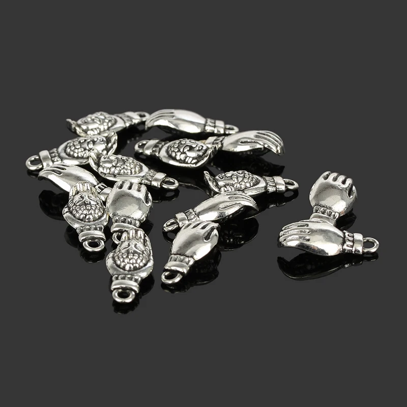 18x8mm 50Pcs Hand Buddha Head Charm Antique Silver Plated Pendant Jewelry Products Charms Diy Pendants For Necklace Bracelets
18x8mm 50Pcs Hand Buddha Head Charm Antique Silver Plated Pendant Jewelry Products Charms Diy Pendants For Necklace Bracelets