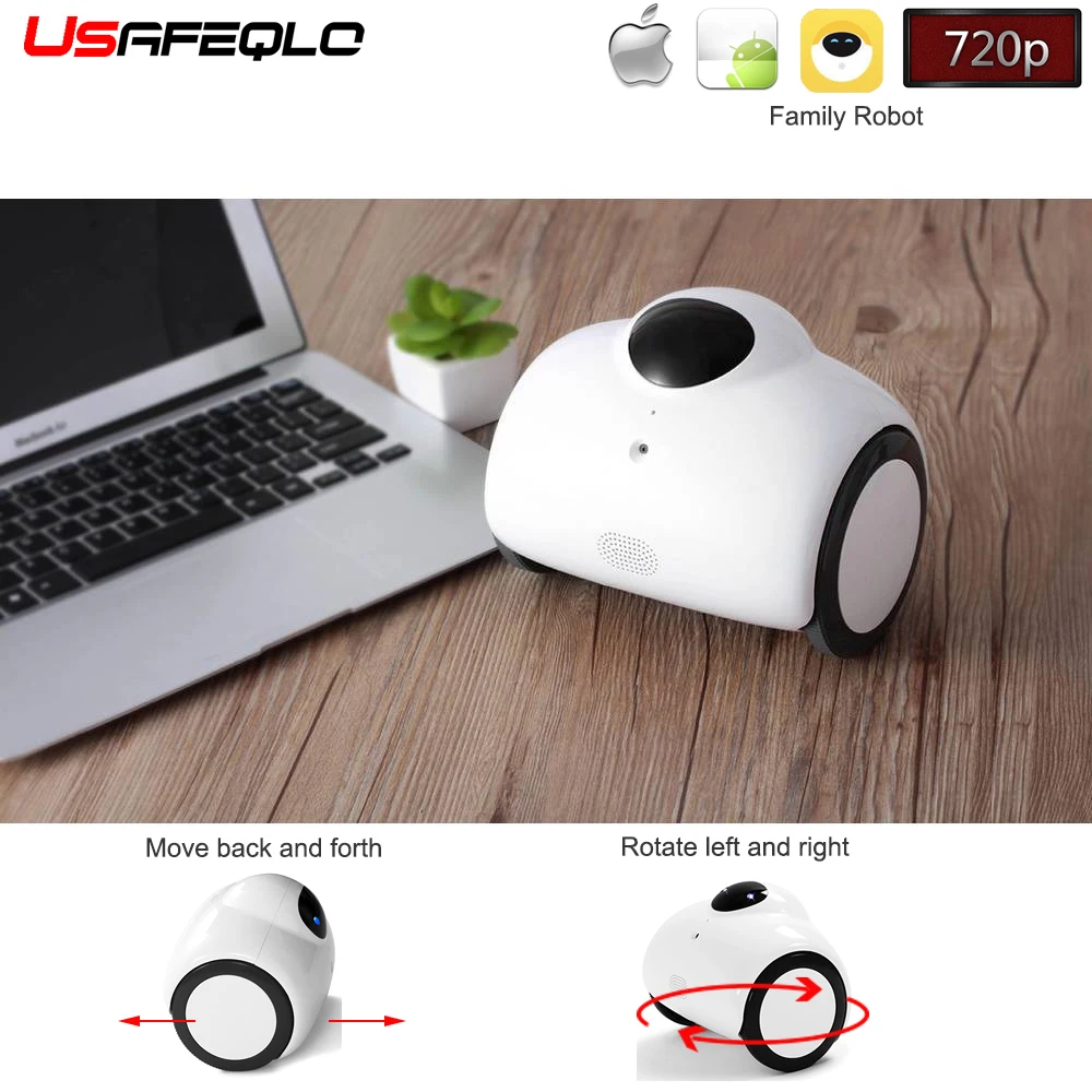 USAFEQLO Robot Camera Smart WIFI IP Camera HD 720P 1MP Wireless Baby Monitor Touching Interaction Camera Support 2-WAY Audio
USAFEQLO Robot Camera Smart WIFI IP Camera HD 720P 1MP Wireless Baby Monitor Touching Interaction Camera Support 2-WAY Audio