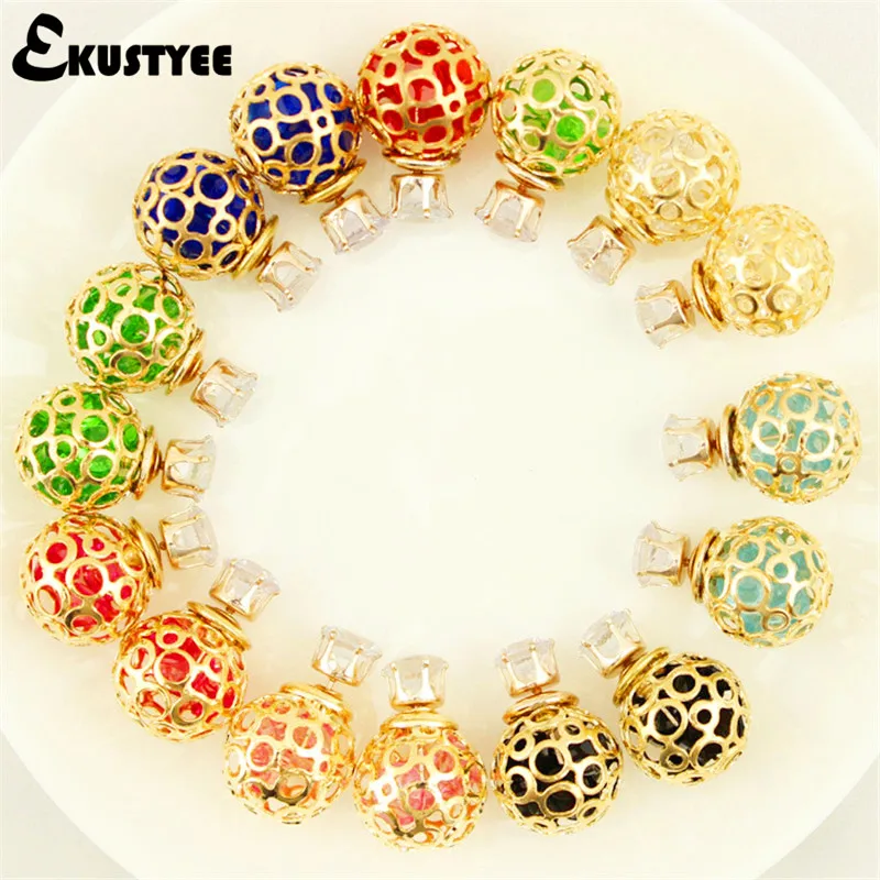6 pair/lot Fashionable Colorful 16mm/8mm Double Sided Wear Hollow Stud Earrings for Women
6 pair/lot Fashionable Colorful 16mm/8mm Double Sided Wear Hollow Stud Earrings for Women