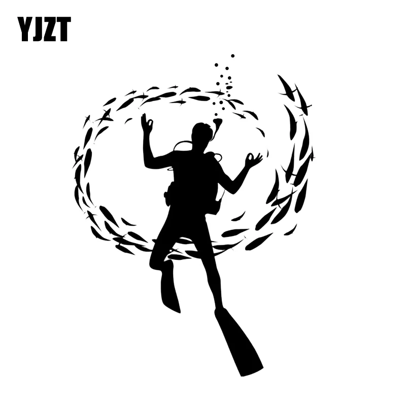 YJZT 13.4*17.6CM Interesting Scuba Diver Mask Water Deep Dive Fish Car Sticker Vinyl Decor C12-0696
YJZT 13.4*17.6CM Interesting Scuba Diver Mask Water Deep Dive Fish Car Sticker Vinyl Decor C12-0696