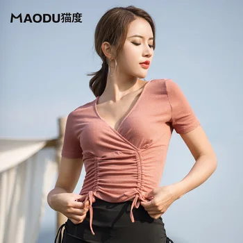 Fashion Modern Ballroom Short Sleeve V-Neck Sexy Latin Dance clothes Top for women/female,Tango Costume performance wears MD9210
Fashion Modern Ballroom Short Sleeve V-Neck Sexy Latin Dance clothes Top for women/female,Tango Costume performance wears MD9210
