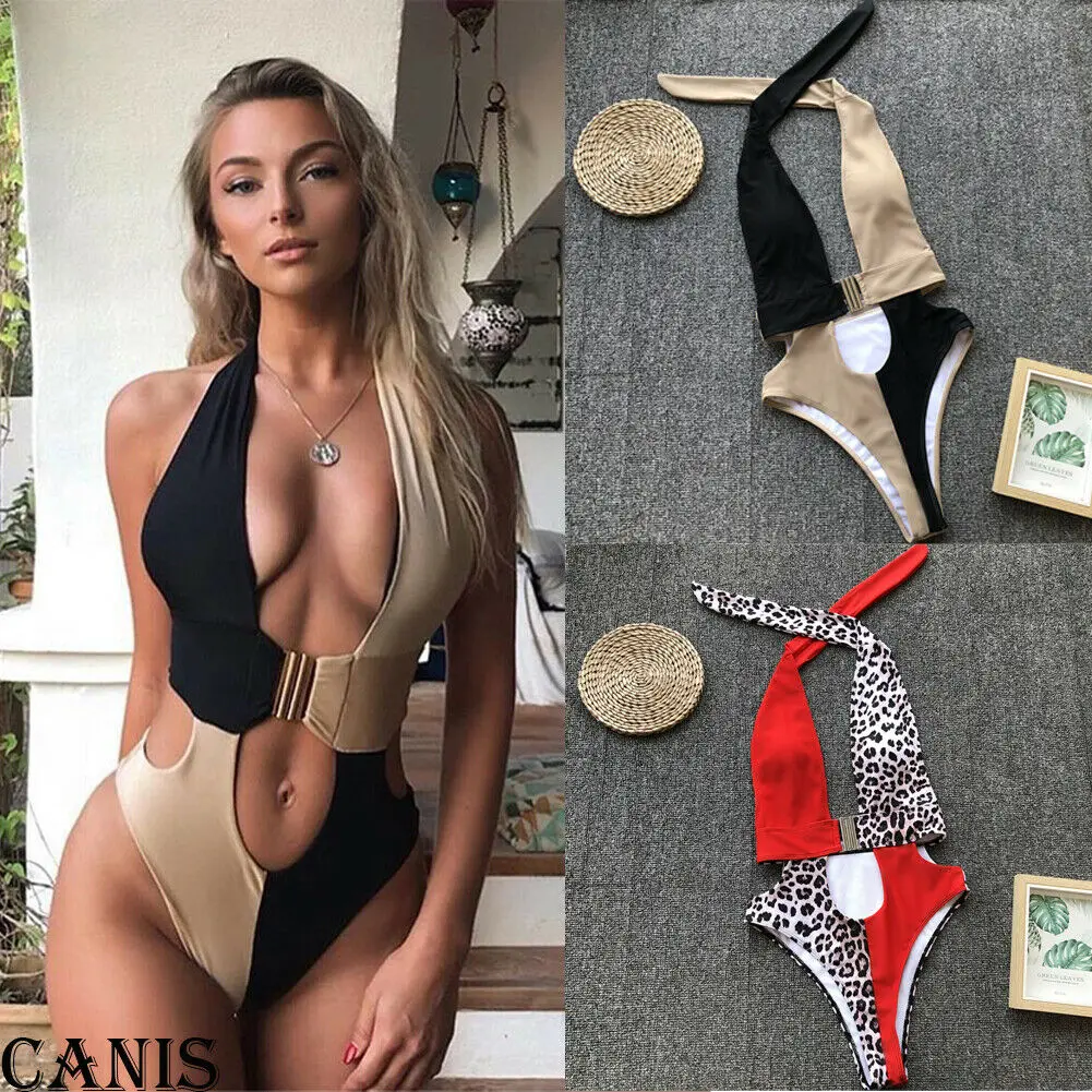2019 Women Unique One-piece Push-Up Deep V Swimsuit Lady Girls Leopard Monokini Backless Belt Sexy Bikini Strand Beachwear
2019 Women Unique One-piece Push-Up Deep V Swimsuit Lady Girls Leopard Monokini Backless Belt Sexy Bikini Strand Beachwear