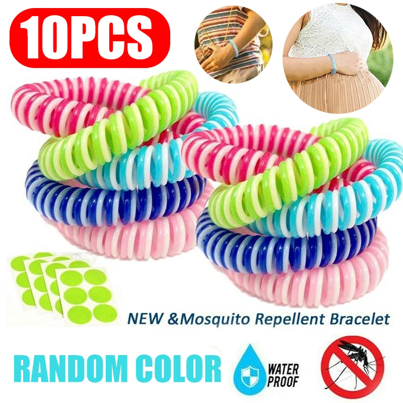 10Pcs Natural Safe Mosquito Repellent Bracelet Spiral Wrist Band + 4pcs Patch Outdoor Indoor Insect Protection Baby Pest Control
10Pcs Natural Safe Mosquito Repellent Bracelet Spiral Wrist Band + 4pcs Patch Outdoor Indoor Insect Protection Baby Pest Control