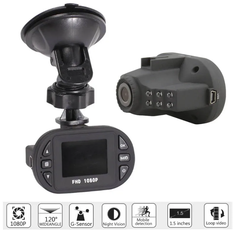 Hidden Type 1.5 Inch Mini Car DVR Traffic Recorder Wide-angle HD 1080P Infrared Night Vision Driving Recorder Gravity Sensor
Hidden Type 1.5 Inch Mini Car DVR Traffic Recorder Wide-angle HD 1080P Infrared Night Vision Driving Recorder Gravity Sensor