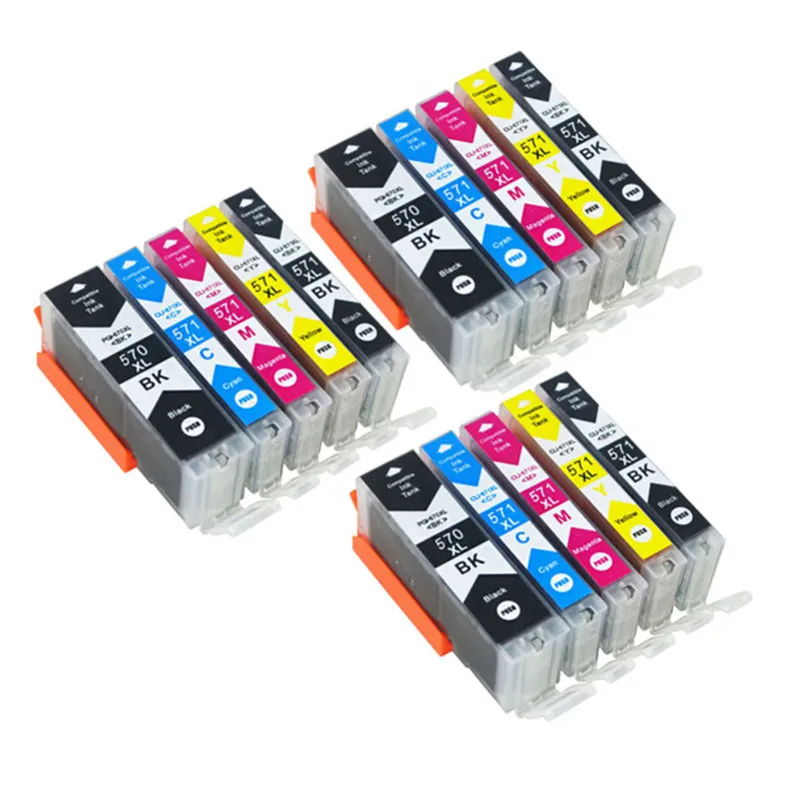 15PK Ink Cartridges PGI 570 570XL CLI 571 571XL Replacement For Canon Pixma MG6851 MG6852 MG6853 MG7750 Printer Inkjet Cartridge
15PK Ink Cartridges PGI 570 570XL CLI 571 571XL Replacement For Canon Pixma MG6851 MG6852 MG6853 MG7750 Printer Inkjet Cartridge