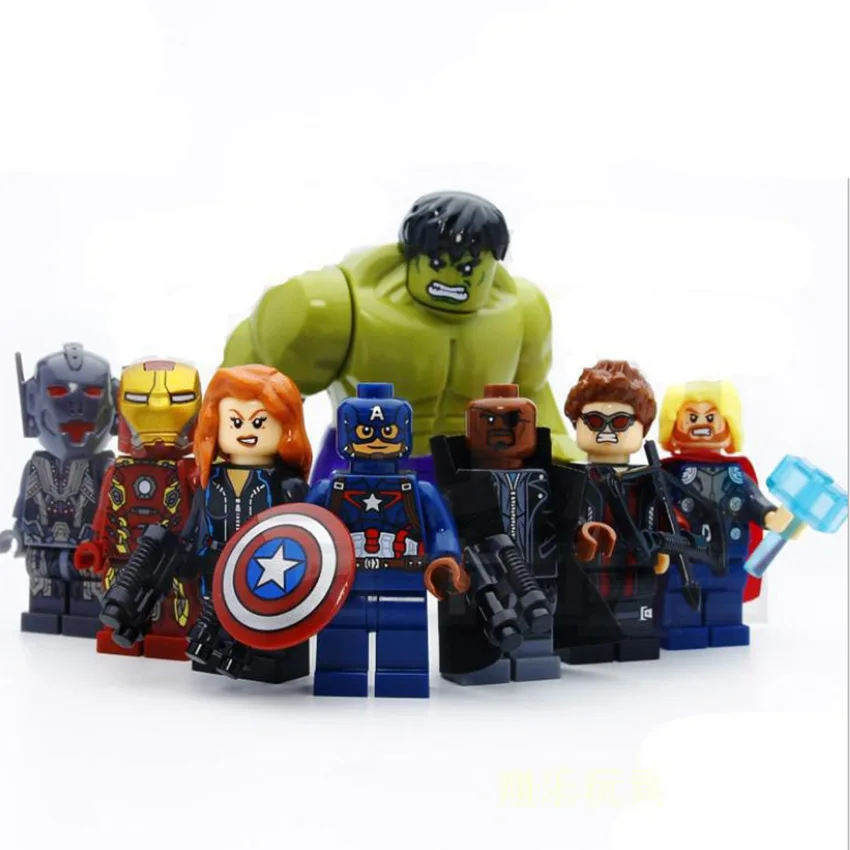 8pcs Super Heros Marvel Avengers Infinity War Action Figure Hunk Superman Building Blocks Set Compatible with Toys
8pcs Super Heros Marvel Avengers Infinity War Action Figure Hunk Superman Building Blocks Set Compatible with Toys