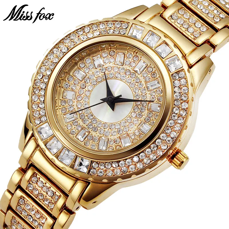 MISSFOX Miss Fox Brand Quartz Watch Women Luxury Gold Women Watches Silver Fashion Wrist Watches For Women Relogio Feminino
MISSFOX Miss Fox Brand Quartz Watch Women Luxury Gold Women Watches Silver Fashion Wrist Watches For Women Relogio Feminino
