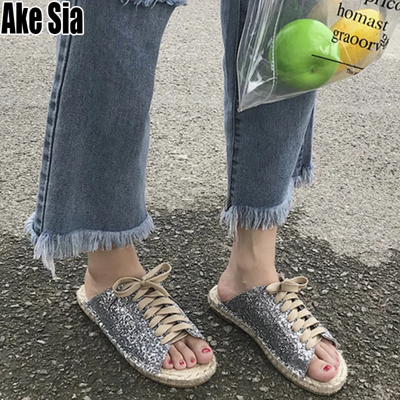 Mujer Women Sandals Casual Lace Up Fringy Plaited Straw Hemp Flax Soles Flat Lazy Loafers Mules Scuff Slides Slippers Shoes A897
Mujer Women Sandals Casual Lace Up Fringy Plaited Straw Hemp Flax Soles Flat Lazy Loafers Mules Scuff Slides Slippers Shoes A897
