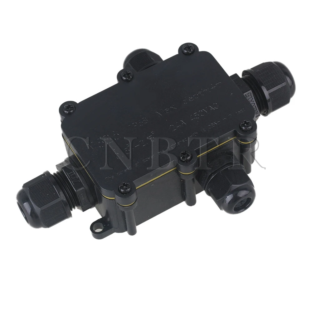 Black Plastic IP68 Waterproof 4Way Electrical Junction Box With Terminal CNBTR
Black Plastic IP68 Waterproof 4Way Electrical Junction Box With Terminal CNBTR