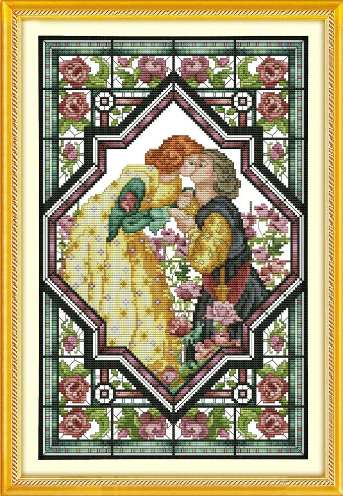 Lovers in the Rose Garden cross stitch kit aida 14ct 11ct count printed canvas stitches embroidery DIY handmade needlework
Lovers in the Rose Garden cross stitch kit aida 14ct 11ct count printed canvas stitches embroidery DIY handmade needlework