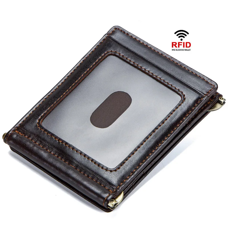 New Genuine Leather Card Holder Fashion Card Set RFID Anti-magnetic Retro Crazy Horse Leather Card Holder
New Genuine Leather Card Holder Fashion Card Set RFID Anti-magnetic Retro Crazy Horse Leather Card Holder
