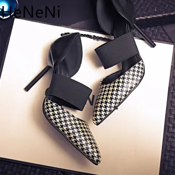 Fashion Women's High-heeled Sandals Crocodile Pattern Black White Plaid Pattern Uppers Pointed High-heeled Female Sandals Party
Fashion Women's High-heeled Sandals Crocodile Pattern Black White Plaid Pattern Uppers Pointed High-heeled Female Sandals Party