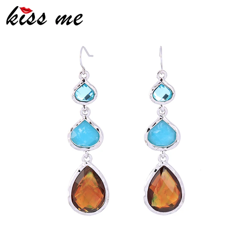 KISS ME Dangling Blue & Brown Water Drop Earrings for Women 2017 Trendy Party Earrings Fashion Jewelry Brincos
KISS ME Dangling Blue & Brown Water Drop Earrings for Women 2017 Trendy Party Earrings Fashion Jewelry Brincos