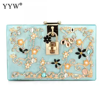 Acrylic Clutch Bag Love Party Evening Purse Bag Diamonds With Crystal Glass Pearl Floral Evening Box Bags For Women 2018 Fashion
Acrylic Clutch Bag Love Party Evening Purse Bag Diamonds With Crystal Glass Pearl Floral Evening Box Bags For Women 2018 Fashion