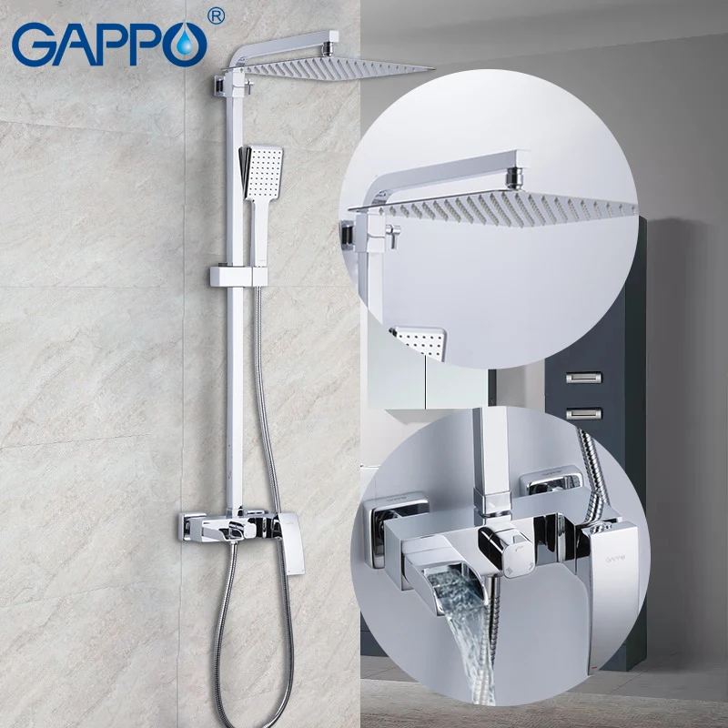 GAPPO Shower Faucet bathroom shower sets bath mixer wall mounted faucets shower bathtub torneira rainfall faucet sets
GAPPO Shower Faucet bathroom shower sets bath mixer wall mounted faucets shower bathtub torneira rainfall faucet sets