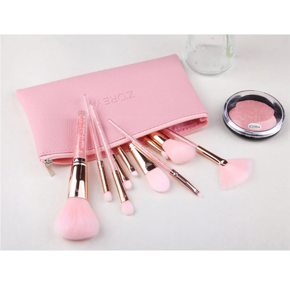 10 Pcs Professional Crystal Handle Face Care With Bag Synthetic Fiber Makeup Brush Set Home Multipurpose Portable Fashion Tools
10 Pcs Professional Crystal Handle Face Care With Bag Synthetic Fiber Makeup Brush Set Home Multipurpose Portable Fashion Tools
