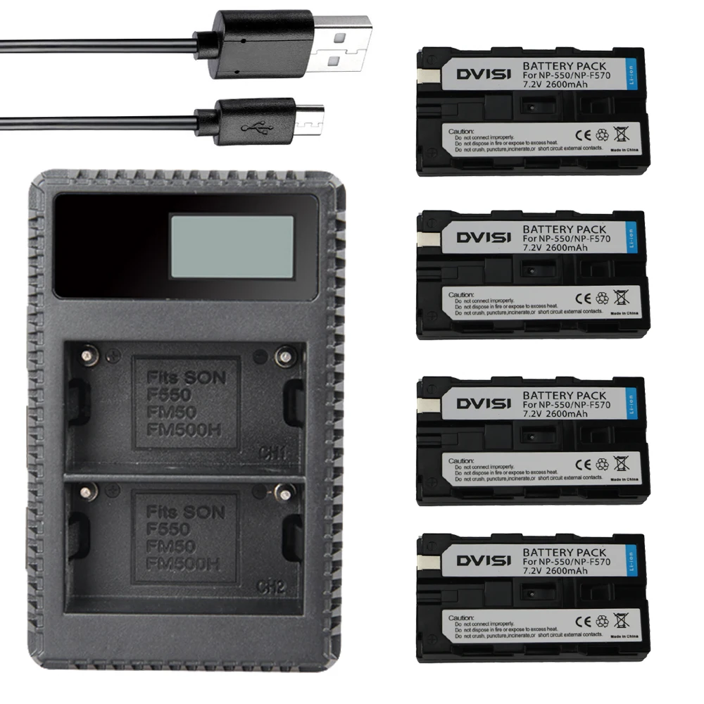 4Pcs Battery NP-F570 NP-F550 NP F550 F570 F530 camera Battery + NP-F530 battery charger for Sony NP-F570 F530 CCD-SC55 CCD-TRV81
4Pcs Battery NP-F570 NP-F550 NP F550 F570 F530 camera Battery + NP-F530 battery charger for Sony NP-F570 F530 CCD-SC55 CCD-TRV81