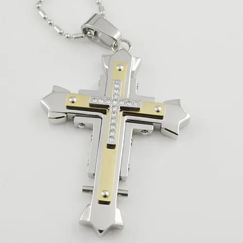 71mm*39mm Cool Jewelry Cross Stainless Steel For Men Pendants Necklace Biker Rock Style Europe Black & Gold new
71mm*39mm Cool Jewelry Cross Stainless Steel For Men Pendants Necklace Biker Rock Style Europe Black & Gold new