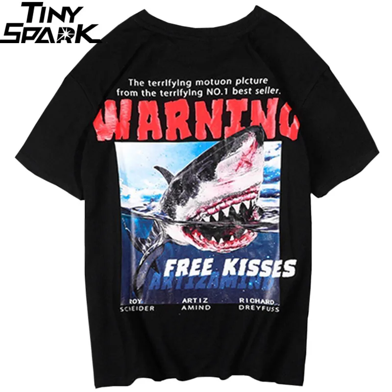 Men Hip Hop T Shirt Shark Print Harajuku Streetwear T-Shirt Summer 2019 Tops Tees Cotton Short Sleeve Tshirt Skateboard Loose
Men Hip Hop T Shirt Shark Print Harajuku Streetwear T-Shirt Summer 2019 Tops Tees Cotton Short Sleeve Tshirt Skateboard Loose