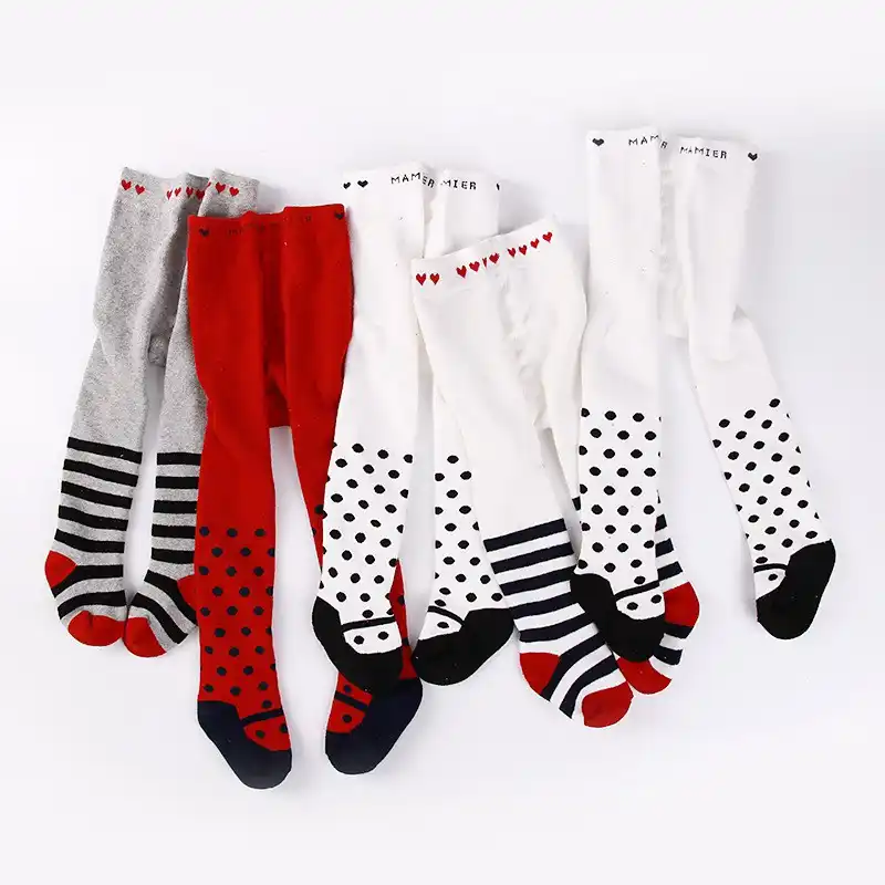 red baby tights
