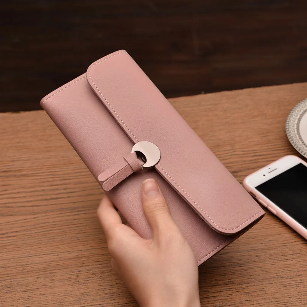 MAIOUMY Wallet Woman Fashion PU Leather Long Metal Hasp Wallets Ladies Solid Color Card Holder Party College Hand Bags May 7
MAIOUMY Wallet Woman Fashion PU Leather Long Metal Hasp Wallets Ladies Solid Color Card Holder Party College Hand Bags May 7