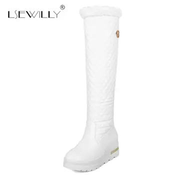Lsewilly 2018 Winter Shoes Warm Women Snow Boots Knee High Black Wedges Fashion Buckle Ladies Wedges Boots Plush Plus Size 43
Lsewilly 2018 Winter Shoes Warm Women Snow Boots Knee High Black Wedges Fashion Buckle Ladies Wedges Boots Plush Plus Size 43