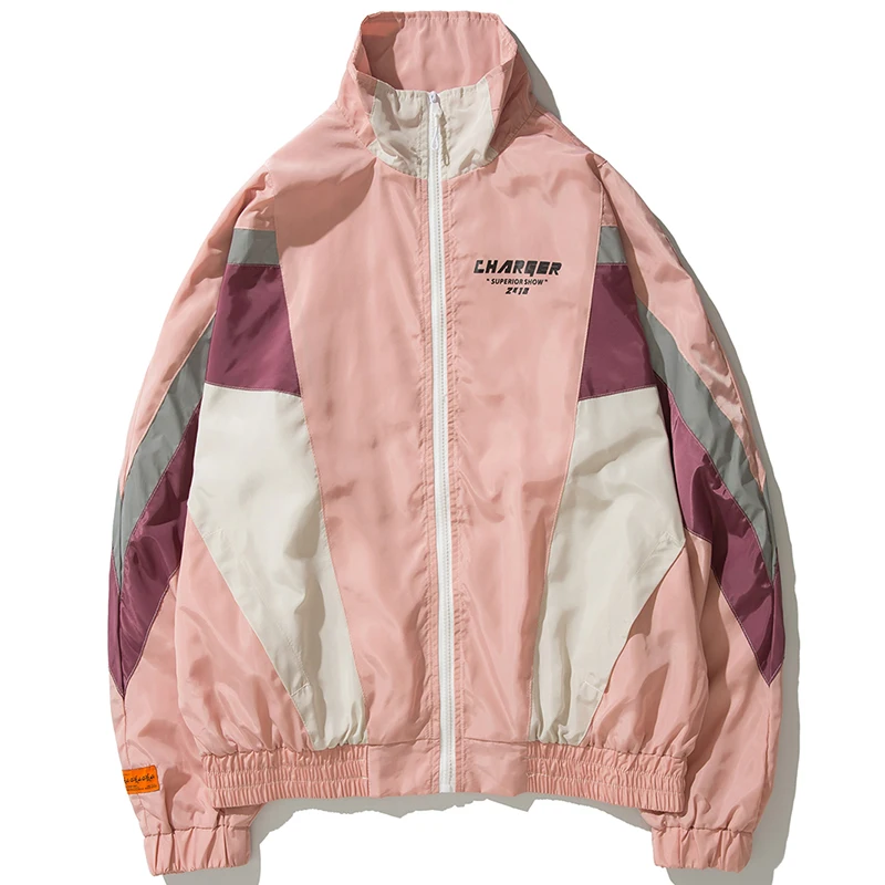 2019 Vintage Color Block Windbreaker Men Oversized Jackets Hip Hop Couples Patchwork Thin Night Reflective Stripes Track Jacket
2019 Vintage Color Block Windbreaker Men Oversized Jackets Hip Hop Couples Patchwork Thin Night Reflective Stripes Track Jacket