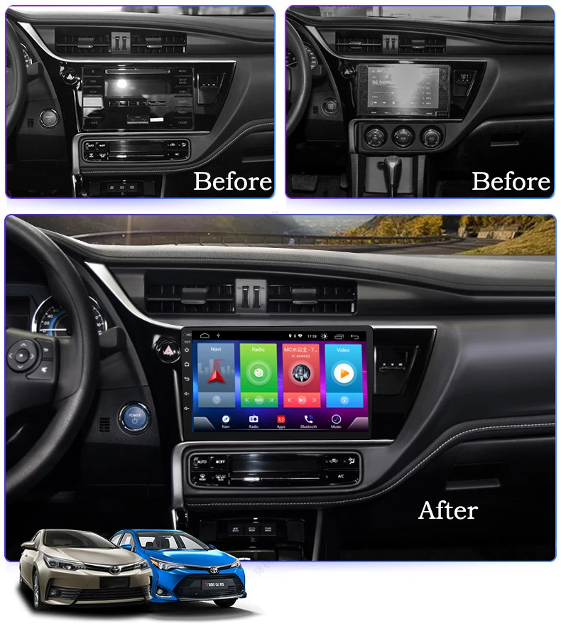 Smart Full touch Android 8.1 car gps navigation player for TOYOTA corolla 2017 stereo radio bluetooth multimedia DSP head unit
Smart Full touch Android 8.1 car gps navigation player for TOYOTA corolla 2017 stereo radio bluetooth multimedia DSP head unit