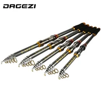 DAGEZI High Quality Carbon Fiber Telescopic Fishing Rod 2.1/2.4/2.7/3.0/3.6m High Performance Sea Fishing Pole pesca image