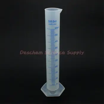 500mL Polypropylene Measuring Cylinder,Blue Graduate,PP Plastic Labware
500mL Polypropylene Measuring Cylinder,Blue Graduate,PP Plastic Labware