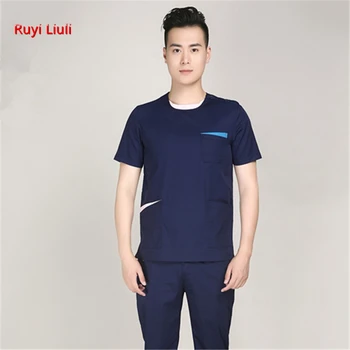 Ruyi Liuli-new short sleeved men and women suits blue surgical gowns clothesbrush hand clothes nurse doctor cotton
Ruyi Liuli-new short sleeved men and women suits blue surgical gowns clothesbrush hand clothes nurse doctor cotton