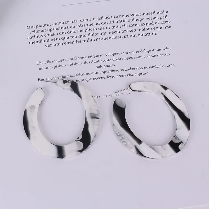 UJBOX 2019 Large Leopard Acetate Earrings Women U-shaped Acrylic Resin Hoop Earrings Fashion Gradient Pattern Earrings
UJBOX 2019 Large Leopard Acetate Earrings Women U-shaped Acrylic Resin Hoop Earrings Fashion Gradient Pattern Earrings